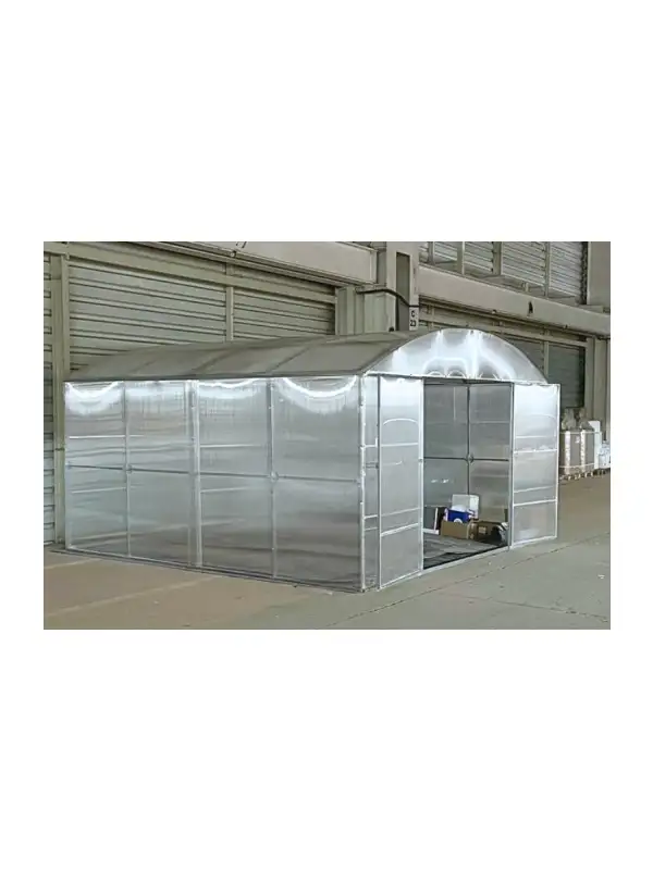 Polycarbonat Gewächshaus OSIRIS – 4 m Breit – Verzinkter Stahl – Winterfest